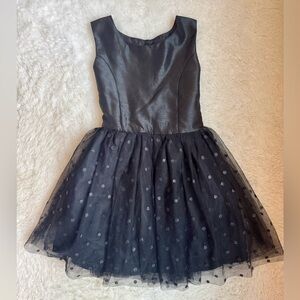 Kids Zunie Shimmering Black Dress